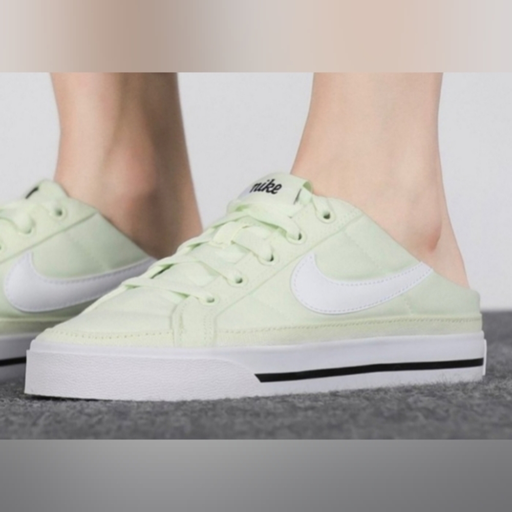 Nike Women's Mint Green Slip-On Sneakers